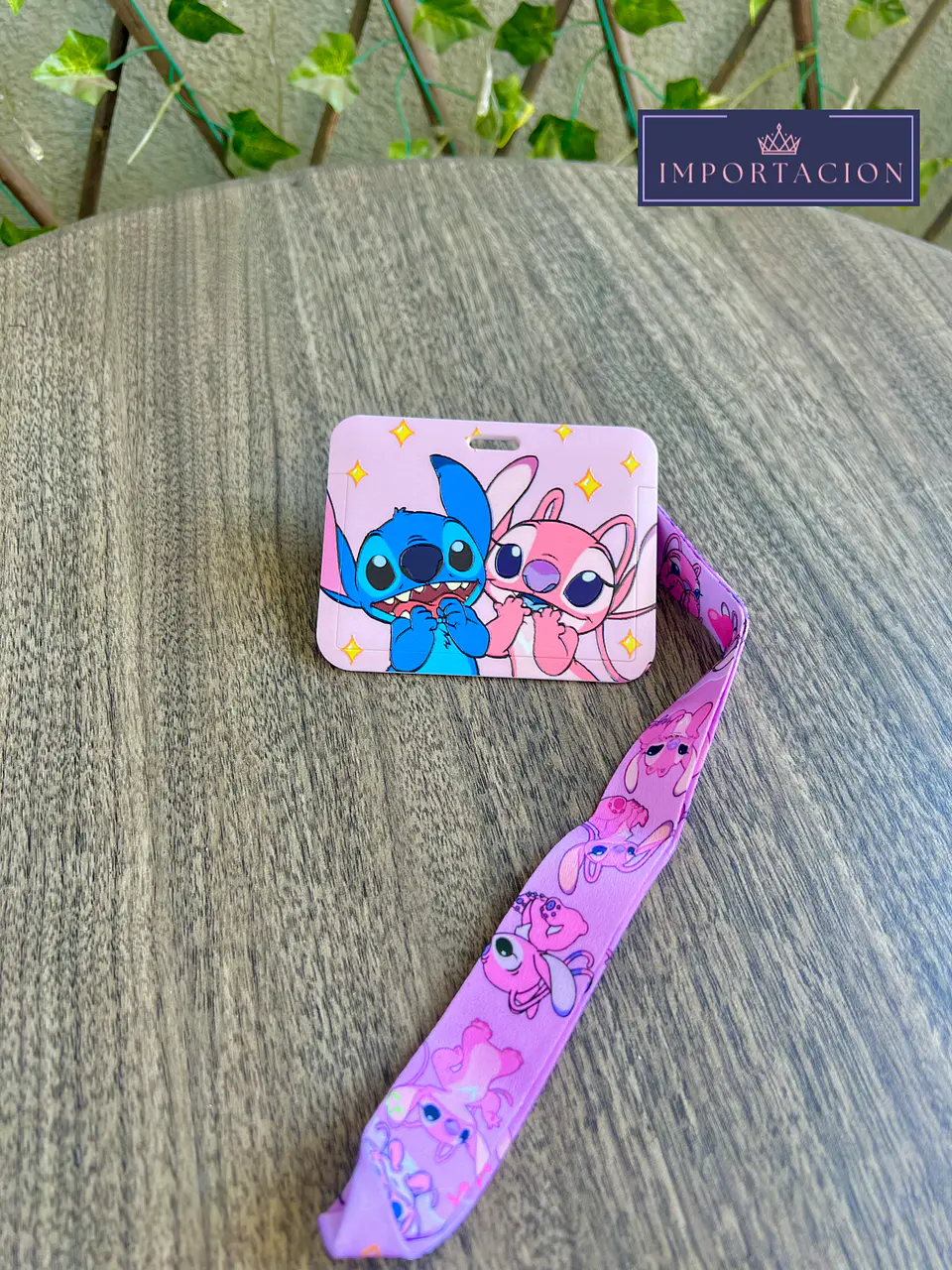 Preventa Portacredencial Horizontal + Lanyard Stitch Y Angel 1