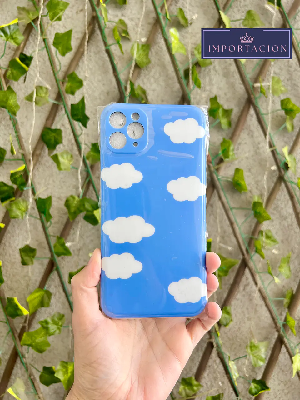 Preventa Carcasa iPhone Nubes + Pop Grip 1