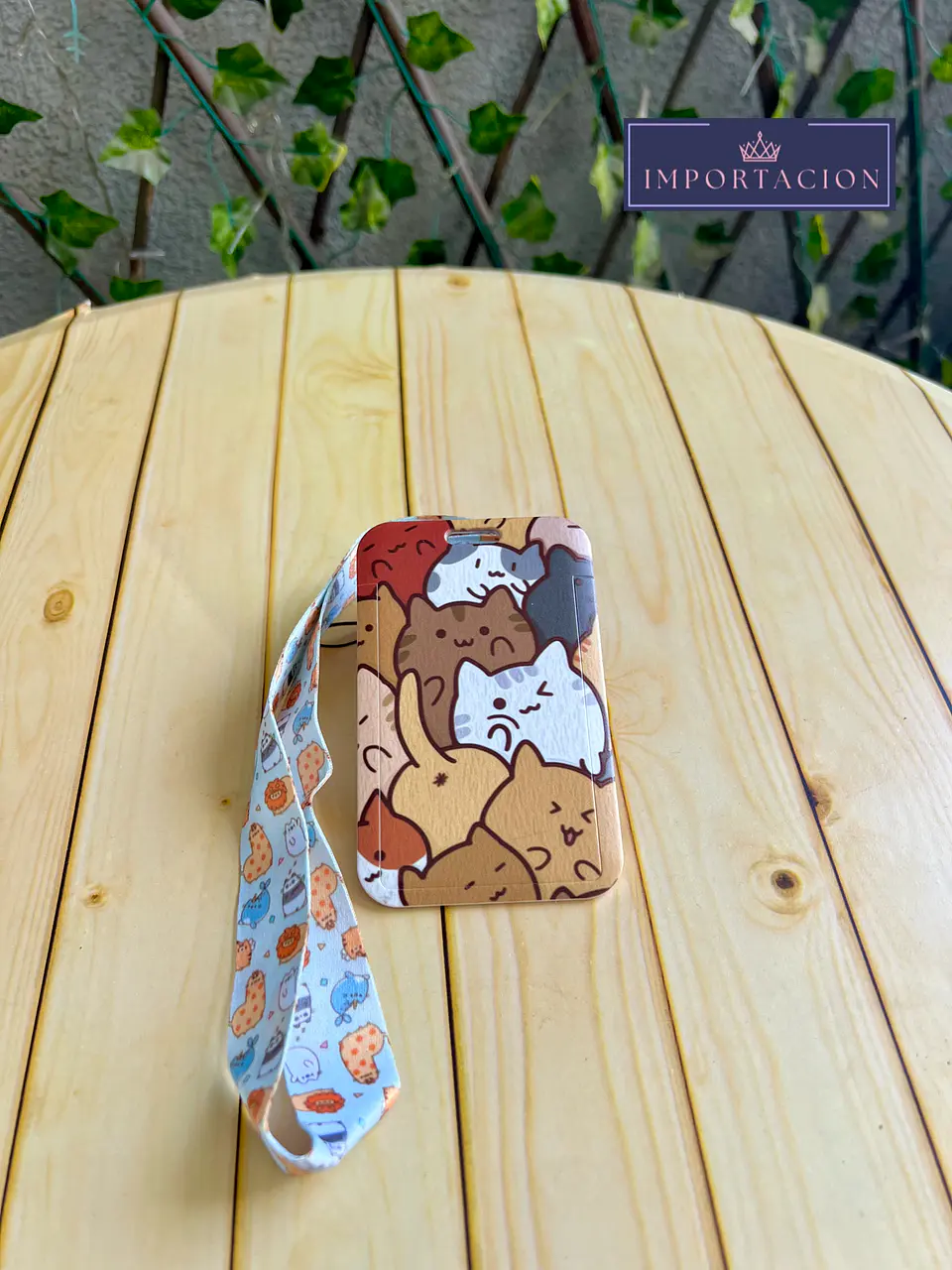 Preventa Portacredencial Vertical + Lanyard Gatitos 1