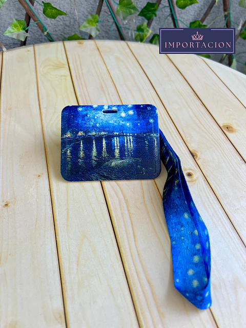 Preventa Portacredencial Horizontal + Lanyard Pinturas Van Gogh