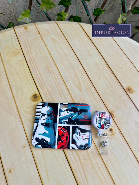 Preventa Portacredencial Horizontal + Hebilla Retractil Stormtrooper