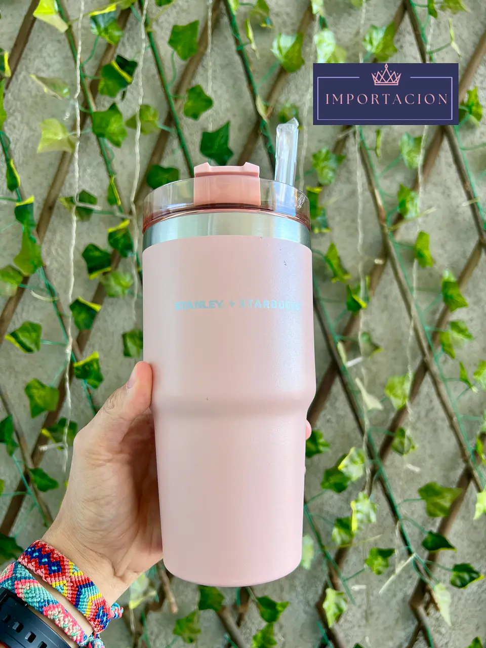 Preventa Vaso Termo Rosado Starbucks Colaboración Stanley 591ml 1