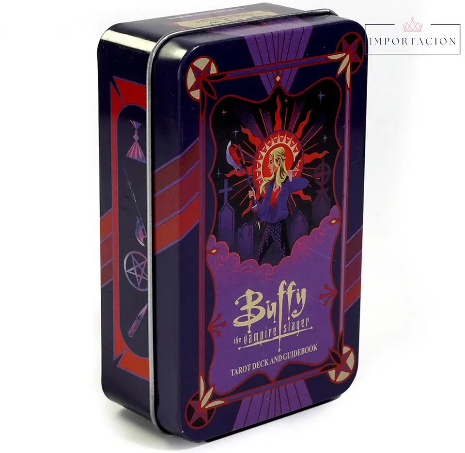 Preventa Carta Tarot Buffy Cazadora De Vampiros caja de metal 1
