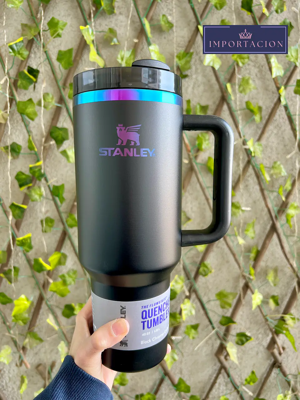 Preventa Termo Stanley Quencher Tumblr Negro Cromo 1.18 Litros 1