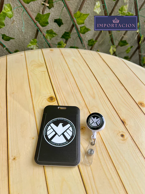 Preventa Portacredencial + Hebilla Retractil Agent Of Shield