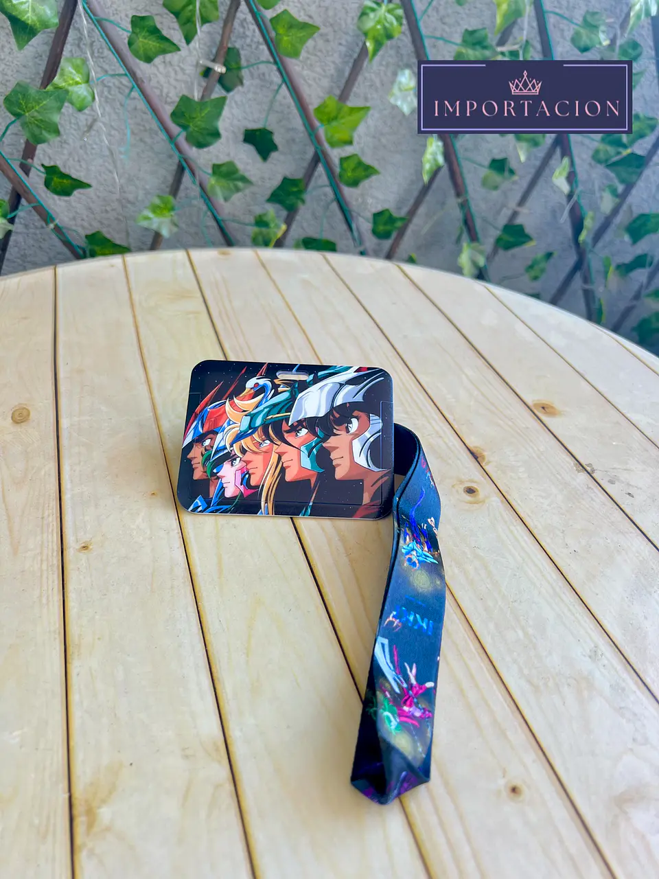 Preventa Portacredencial Horizontal + Lanyard Caballeros Del Zodiaco 1