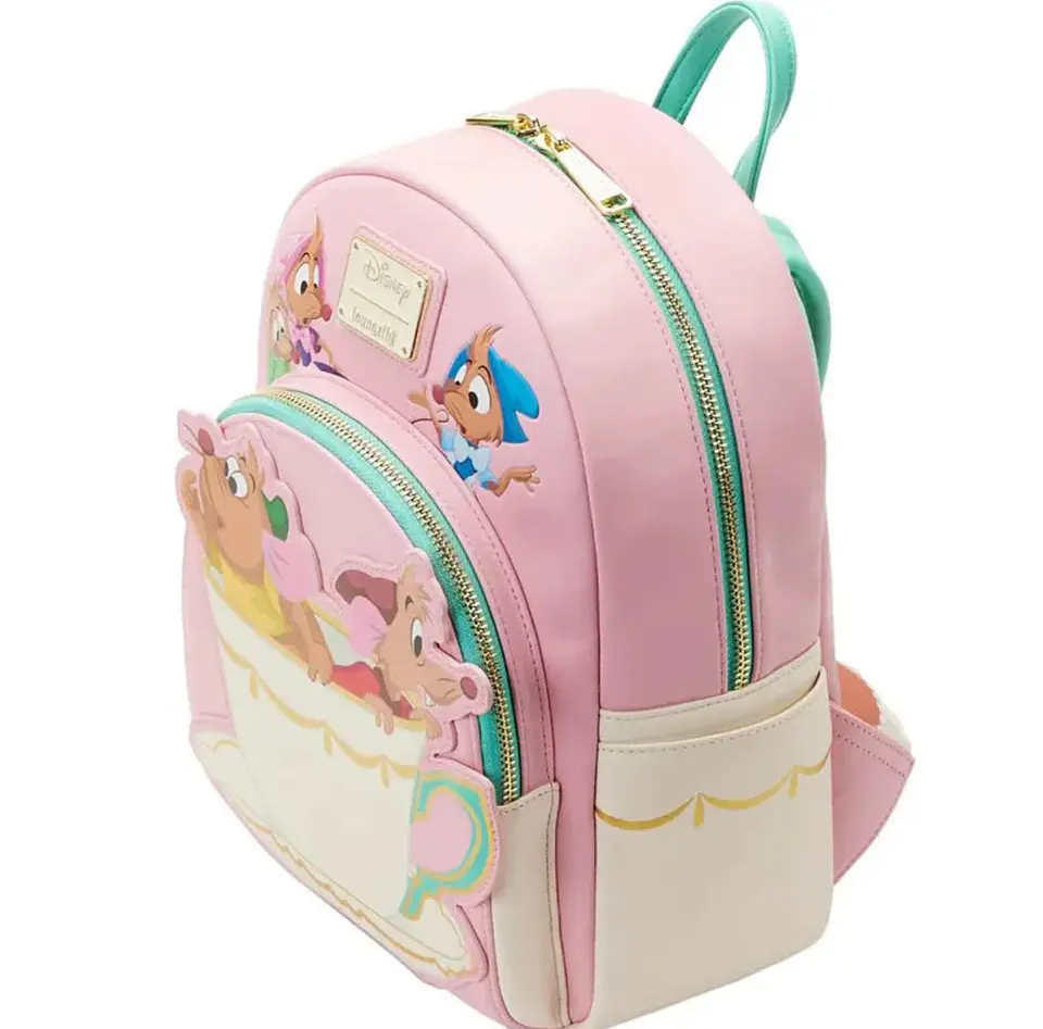 Preventa Mochila Loungefly Cenicienta Gus y Jaq Teacup Disney 3