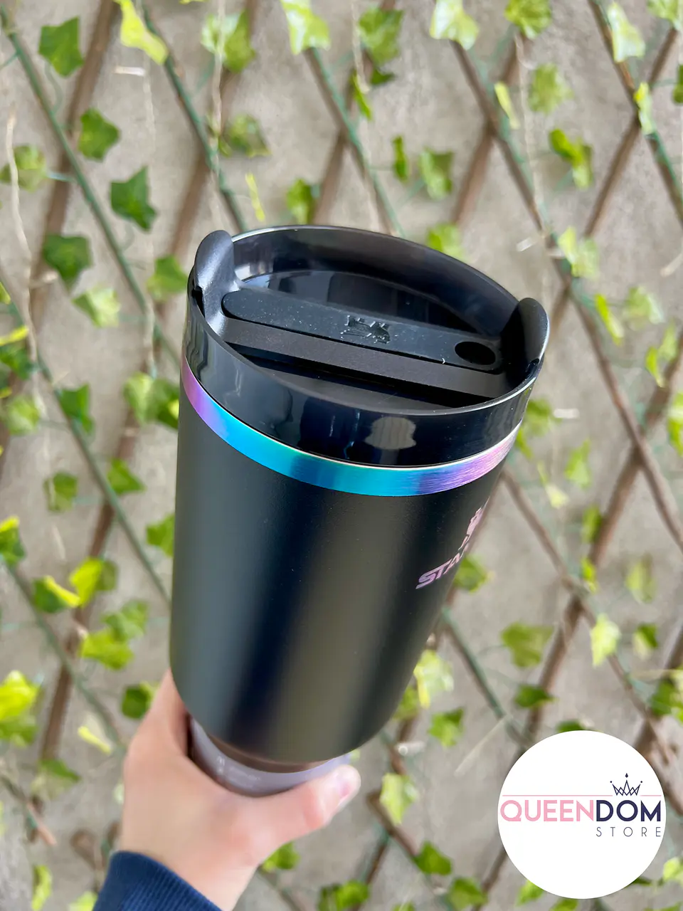 Preventa Termo Stanley Quencher Tumblr Negro Cromo 1.18 Litros 4