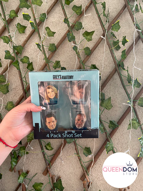 Set 4 vasos shot Grey’s Anatomy