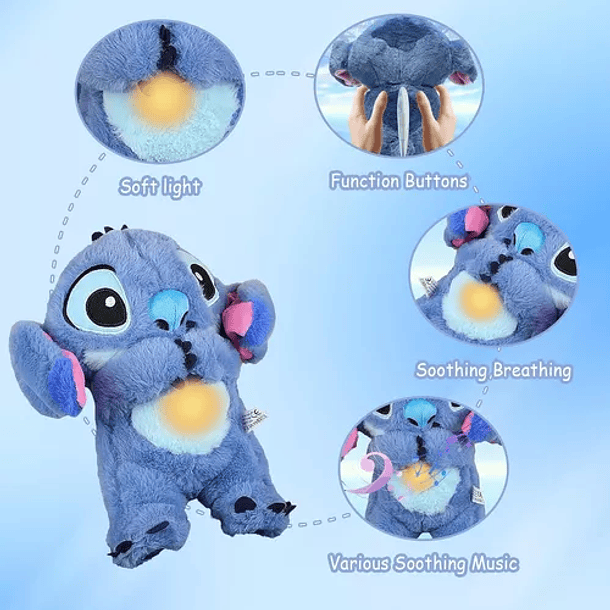 Preventa Peluche Stitch Para La Ansiedad Con Detalles Sensoriales 3