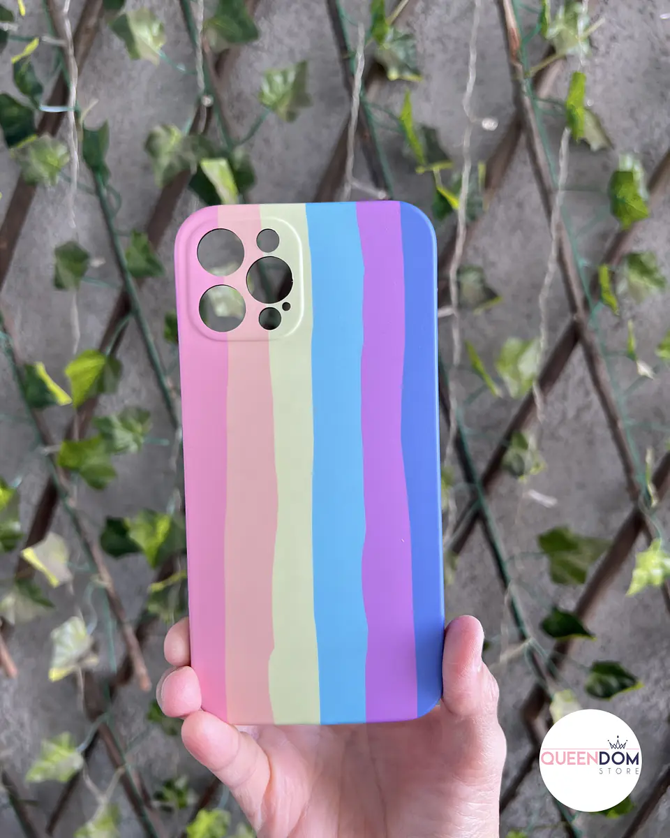 Carcasa Arcoiris Pastel iPhone 12 Pro 1