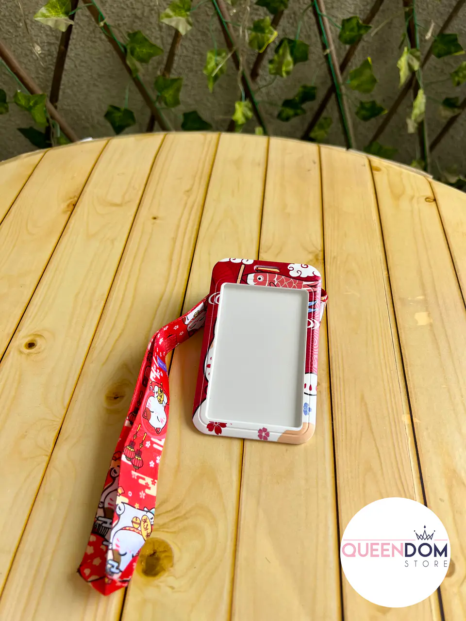 Preventa Portacredencial Vertical + Lanyard Gatito De La Suerte 2