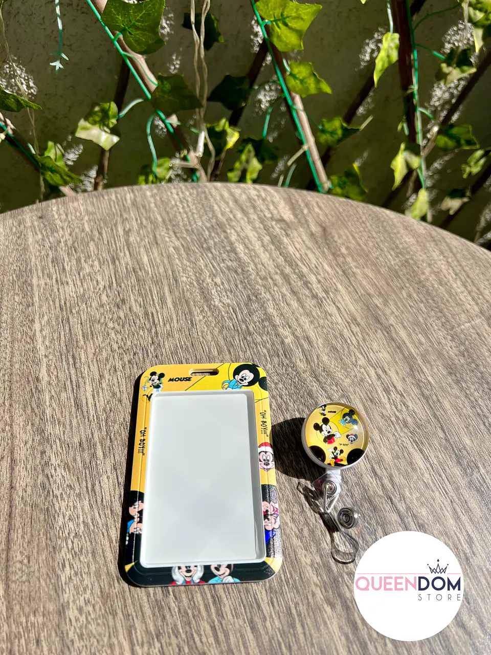 Preventa Portacredencial + Hebilla Retractil Mickey  2