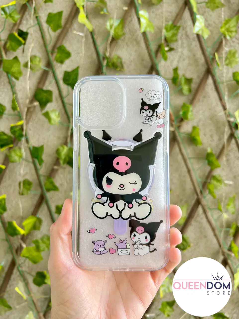 Preventa Carcasa transparente Kuromi + grip 2