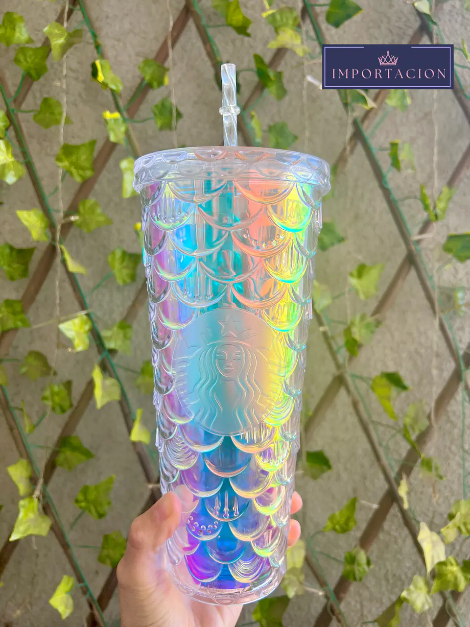 Preventa Vasos Sirena Escamas Doble Capa Starbucks 700ml 10