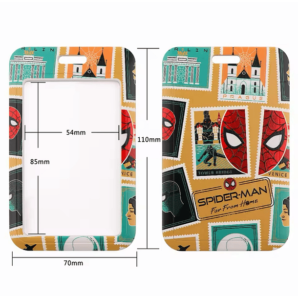 Portacredencial + Lanyard Spiderman Hombre Araña 2