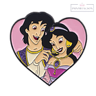 Preventa Pin Aladdin y Jasmin Metal 1