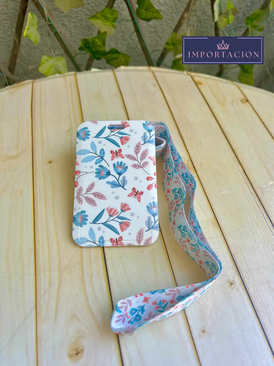 Preventa Portacredencial + Lanyard Flores 3 Colores 1