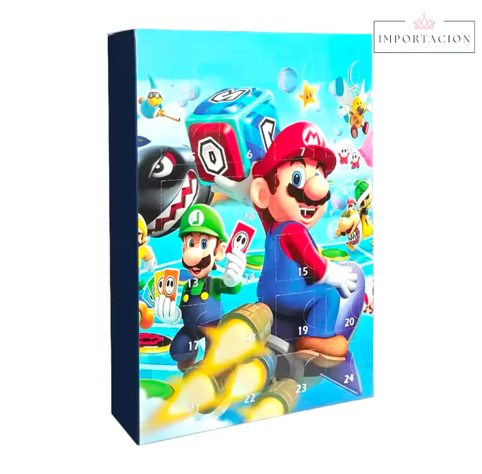 Preventa Calendario Adviento Mario Bros Navidad Para Niños 24 Piezas 10