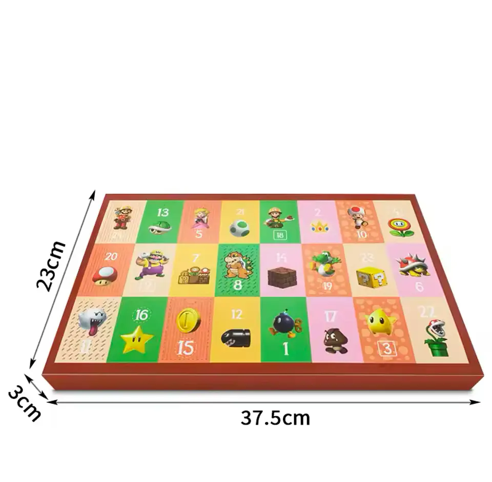 Preventa Calendario Adviento Mario Bros Navidad Para Niños 24 Piezas 18