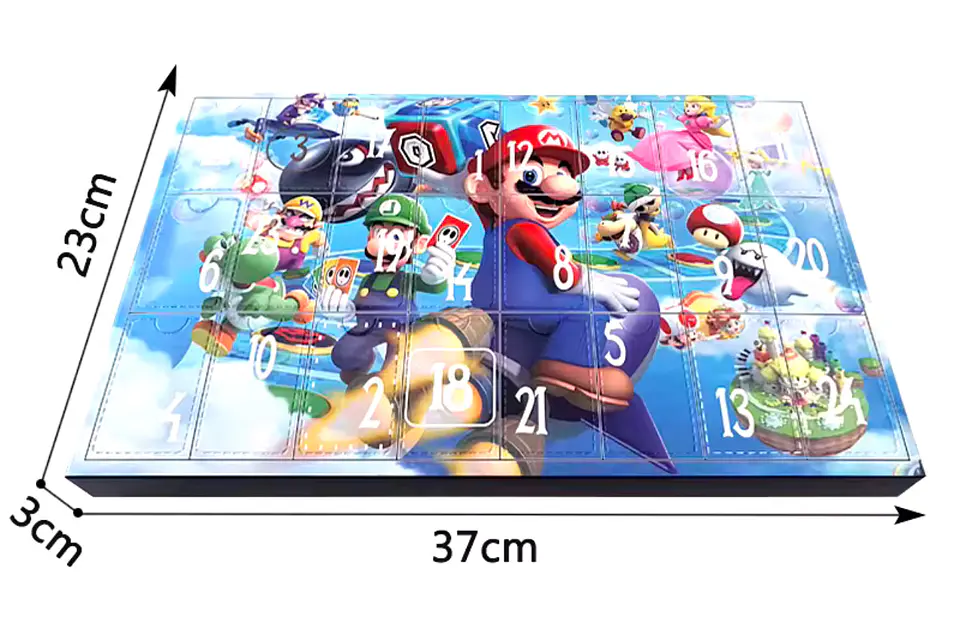 Preventa Calendario Adviento Mario Bros Navidad Para Niños 24 Piezas 5