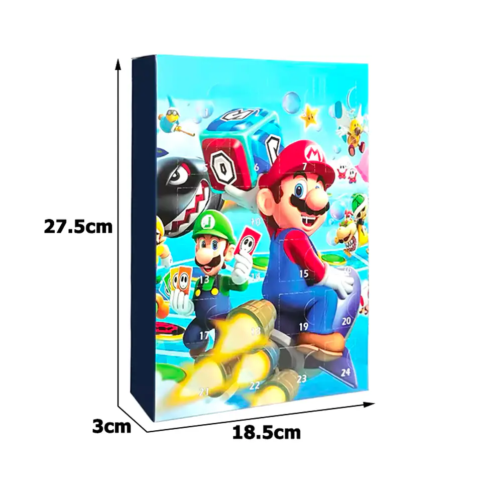 Preventa Calendario Adviento Mario Bros Navidad Para Niños 24 Piezas 11