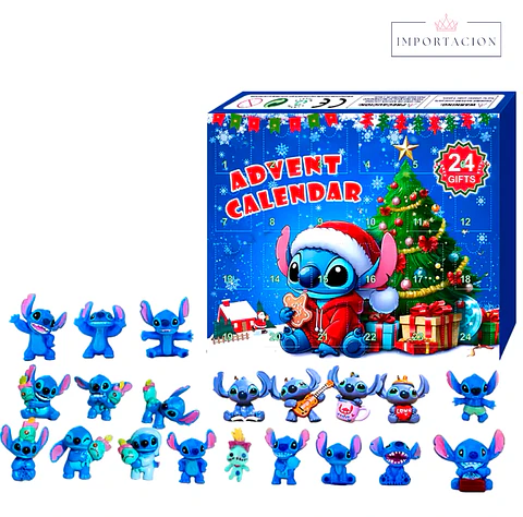 Preventa Calendario Adviento Stitch Navidad Para Niños 24 Piezas