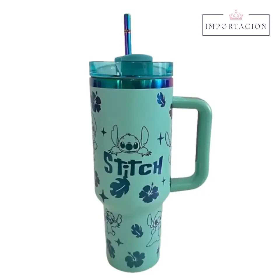 Preventa Vaso Térmico Stitch 1.18l 40oz Con Bombilla 4