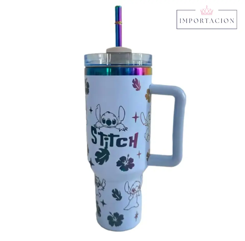 Preventa Vaso Térmico Stitch 1.18l 40oz Con Bombilla 6