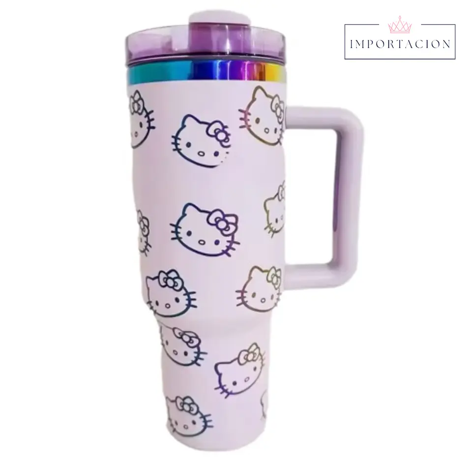 Preventa Vaso Térmico Hello Kitty 40oz Con Bombilla Varios Colores 2