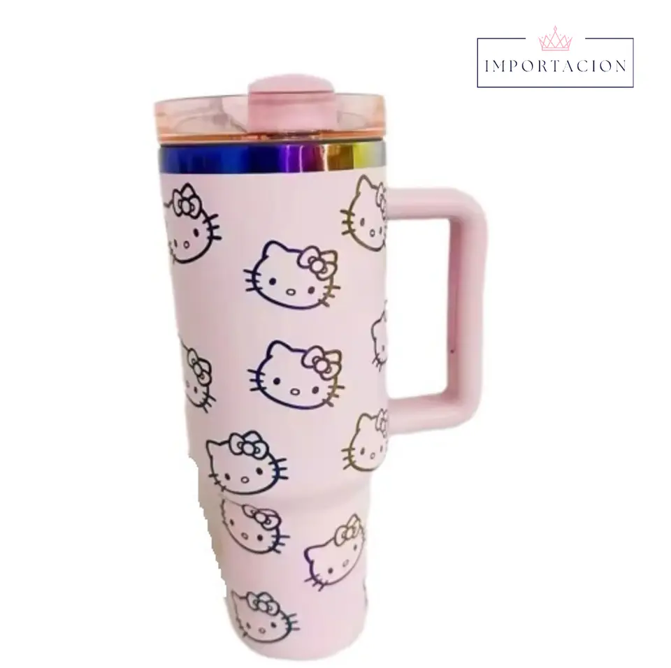 Preventa Vaso Térmico Hello Kitty 40oz Con Bombilla Varios Colores 3