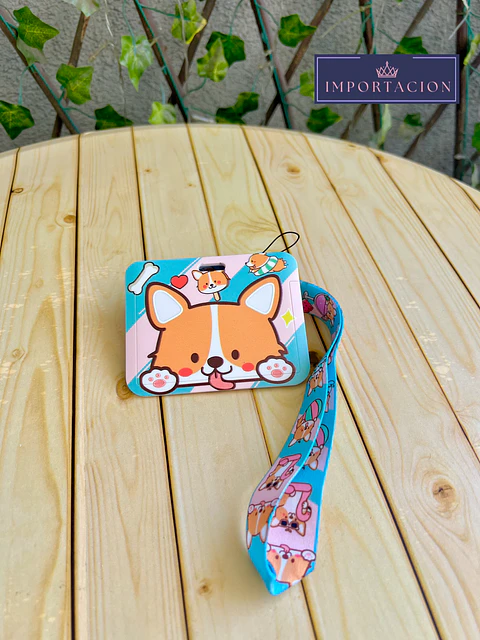 Preventa Portacredencial Horizontal + Lanyard Corgi