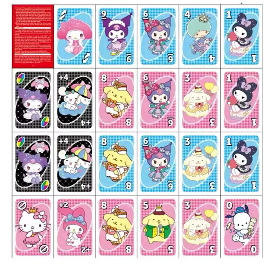 Preventa Juego Uno  San Rio Melody & Kuromi 3
