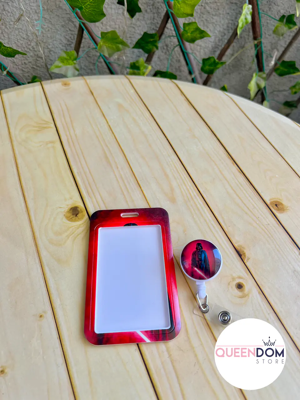 Preventa Portacredencial Vertical + Hebilla Retractil Darth Vader 2