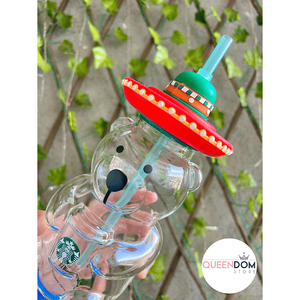 Preventa Vaso Osito Viral Starbucks de Vidrio 500ml  4