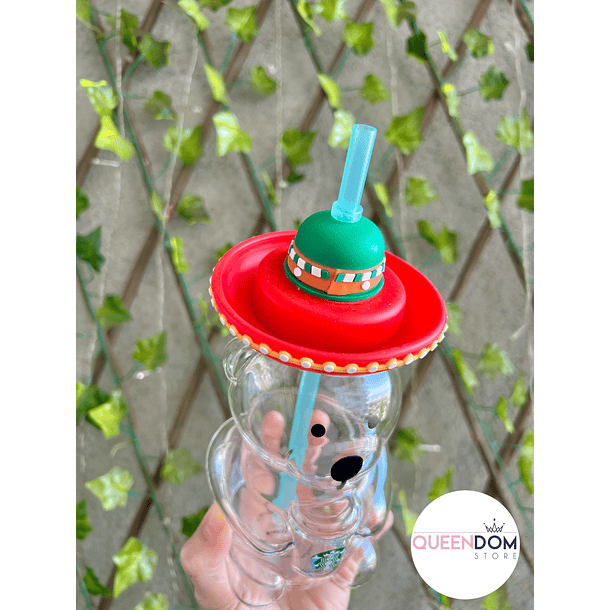 Preventa Vaso Osito Viral Starbucks de Vidrio 500ml  3
