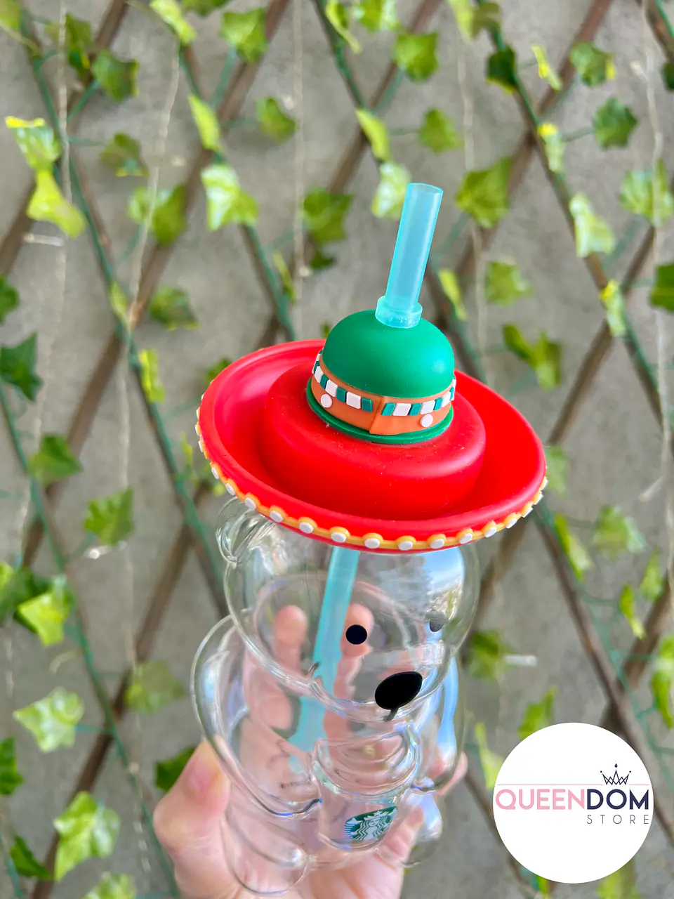 Preventa Vaso Osito Viral Starbucks de Vidrio 500ml  3