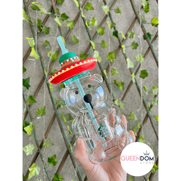 Preventa Vaso Osito Viral Starbucks de Vidrio 500ml  2