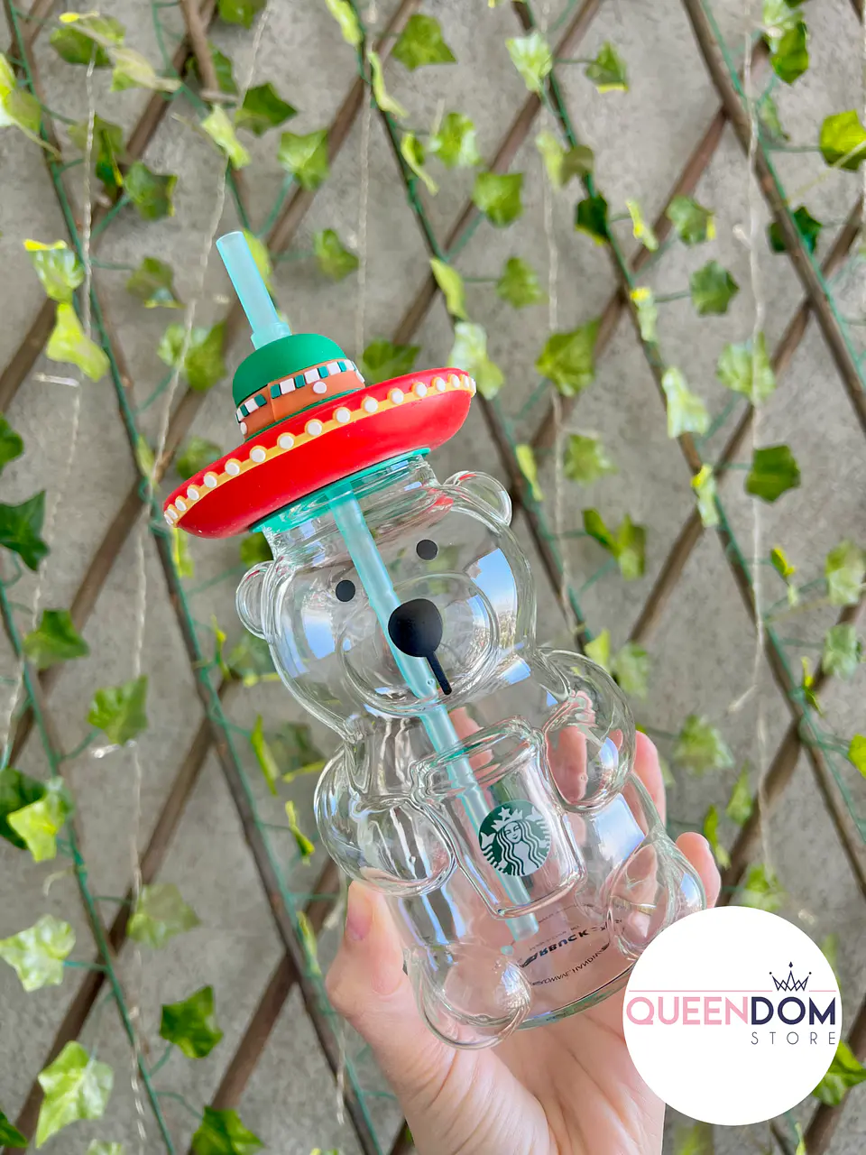 Preventa Vaso Osito Viral Starbucks de Vidrio 500ml  2