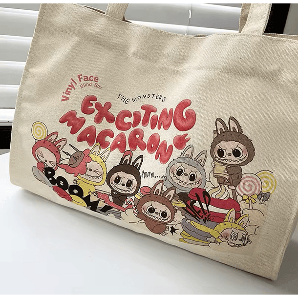 Preventa Bolso Tela Totebag Labubu 3