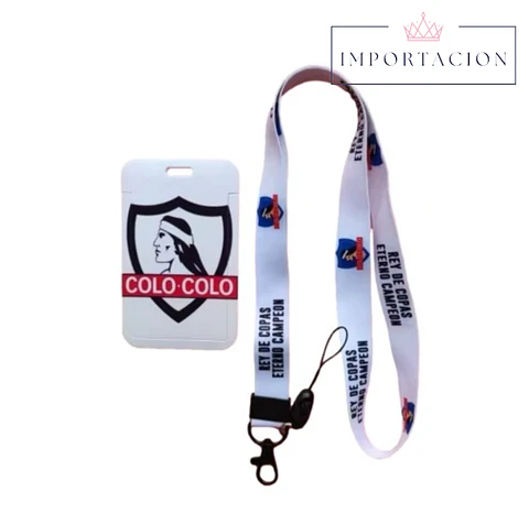 Preventa Portacredencial vertical + Lanyard Colo Colo Chile