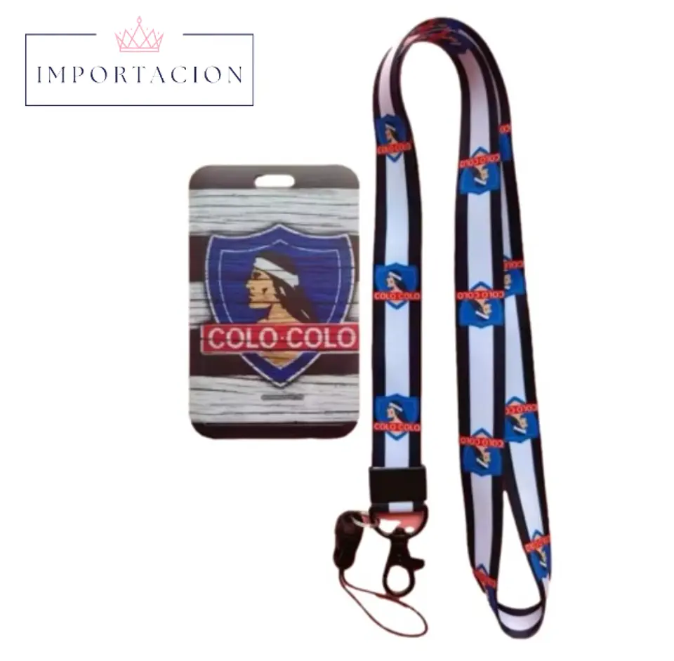 Preventa Portacredencial vertical + Lanyard Colo Colo Chile 5