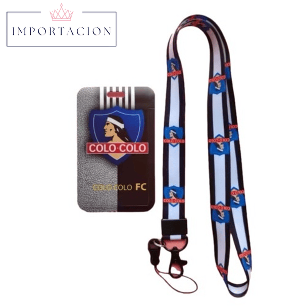 Preventa Portacredencial vertical + Lanyard Colo Colo Chile 7