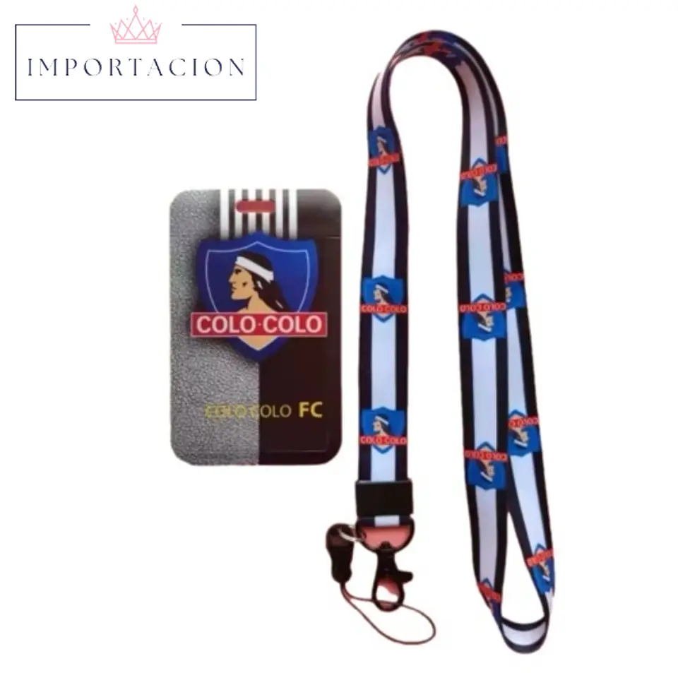Preventa Portacredencial vertical + Lanyard Colo Colo Chile 7