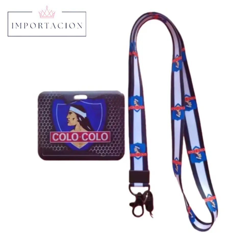 Preventa Portacredencial Horizontal + Lanyard Colo Colo Chile 3