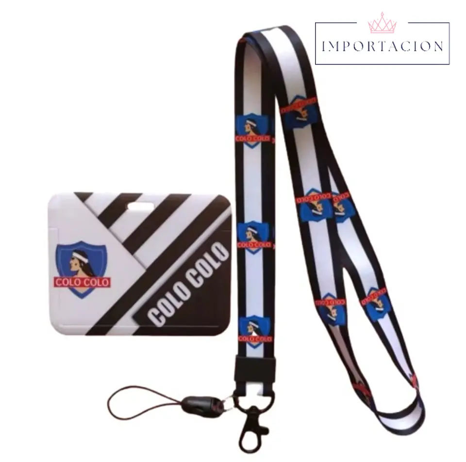 Preventa Portacredencial Horizontal + Lanyard Colo Colo Chile 6