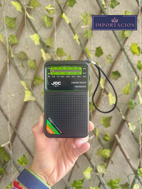 Preventa Radio de bolsillo Recargable FM/AM/SW con altavoz incorporada.