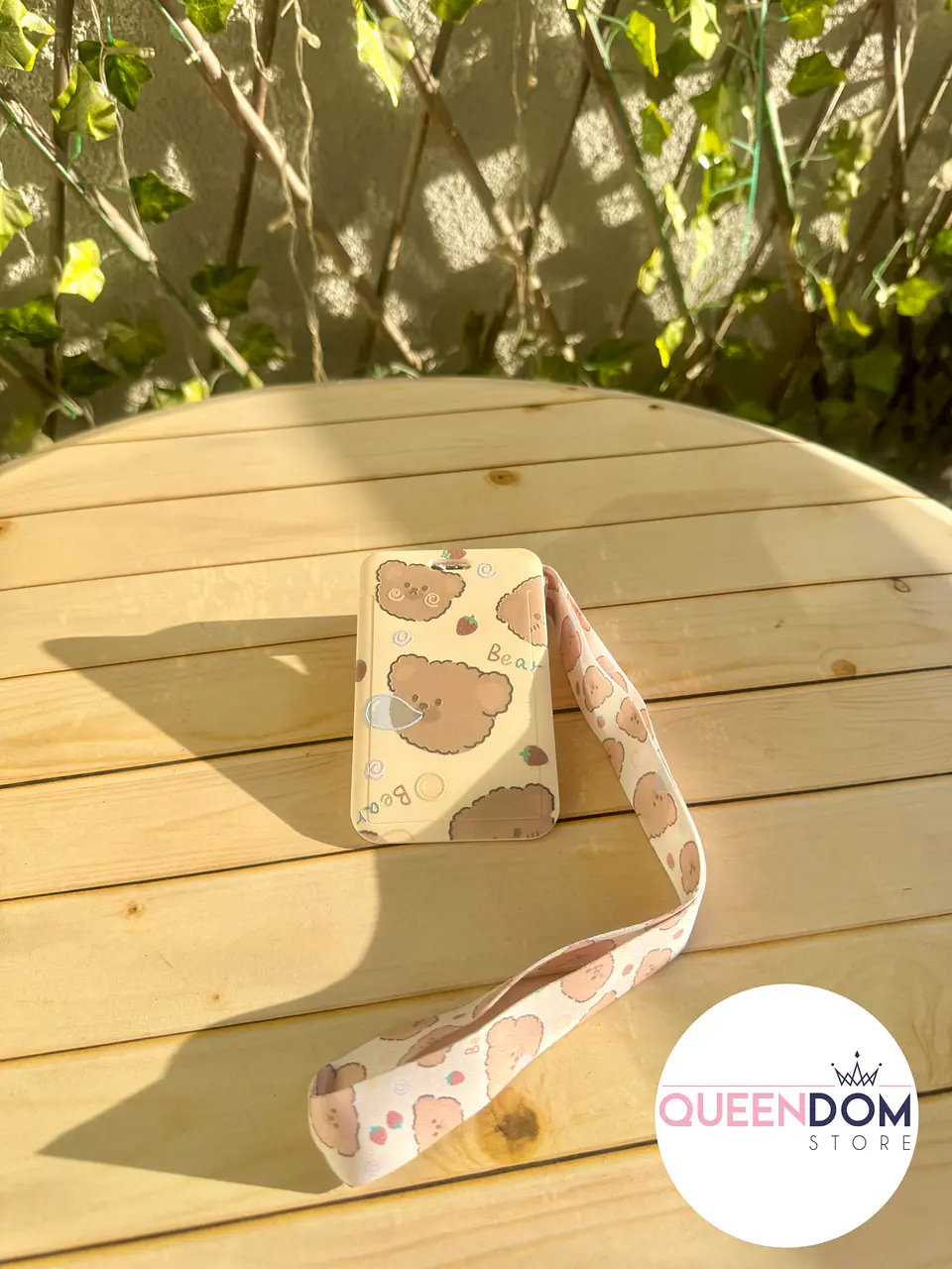 Portacredencial Vertical + Lanyard Ositos Kwaii 1