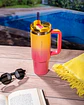 Termo Stanley + Starbucks (safari 2025) Bicolor Rosa-naranja 887ml - Miniatura 4