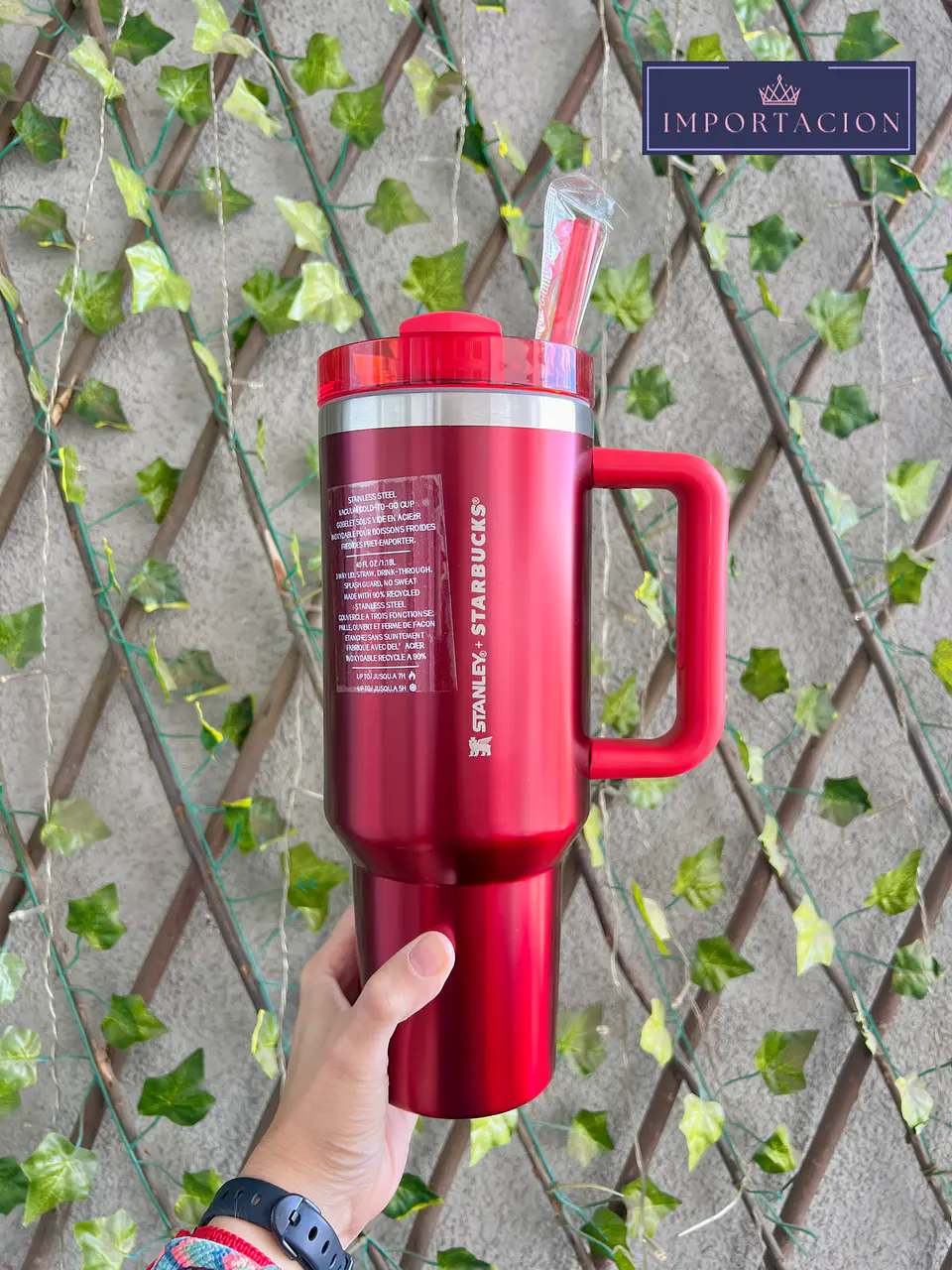 Preventa Termo Stanley Quencher Rojo Metalizado 1.18 Litros 1